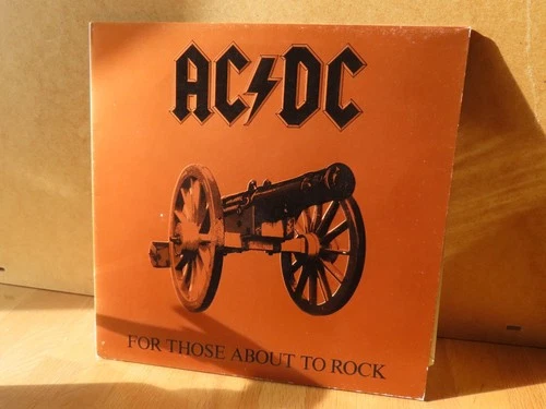 AC/DC For Those About To Rock UK 1981 12” Vinyl Record Ex/Ex UK First Press