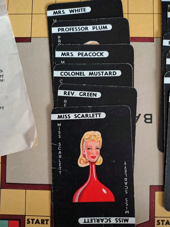 Vintage Waddingtons CLUEDO Board Game, Rare Small Box 2nd Edition 1949 - Image 3 of 4