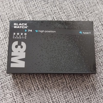 3M Black Watch 74 High Position Type ll  2020 Audio Cassette Sealed New