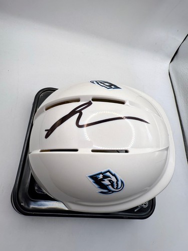 LOGAN COOLEY Utah Mammoth Hockey Club SIGNED Autographed Mini Helmet PSA COA - Picture 3 of 5