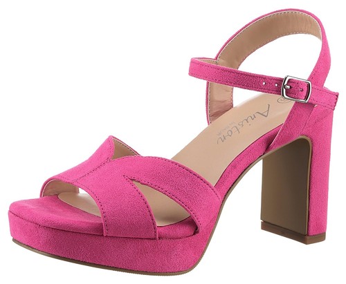 ANISTON SHOES High-Heel-Sandalette Sommerschuh, Abendsanale, Plateau , Gr.38
