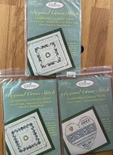 Beyond Cross Stitch Hemstitch set of Kits #3-8, 4-7, 4-9 The Victoria Sampler