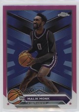 2023-24 Topps Chrome Pink Refractor Malik Monk #130 0s9t