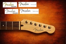 1  Fender Telecaster Decal Headstock Gold Grey Waterslide Chitarra Guitar Varie