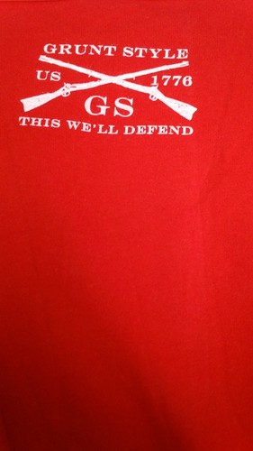 Camiseta sin mangas estilo Grunt para hombre M roja sin mangas camiseta balas bandera americana nueva - Imagen 5 de 9