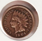 US Rare Old West 1904 Indian Head Penny Coin American Collection Shield Cent USA