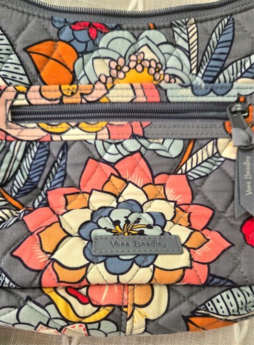 Cartera Bandolera Vera Bradley Gris Floral - Imagen 6 de 6