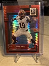 2022 Panini Donruss Optic - Rated Rookie Cam Taylor-Britt #271 Red Hyper Prizm  