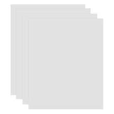 4 Pack ABS Plastic Sheet, 0.02" Thick 4"x6" Flexible Hard Plastic Sheet, White
