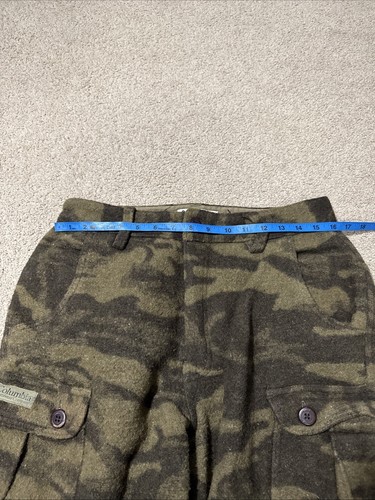Columbia Gallatin Range Monarch Pass Wool Blend Outfitter Camo Pants 32W - Picture 6 of 6