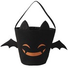 Halloween Treats Bags Trick or Canvas Tote Candy Basket