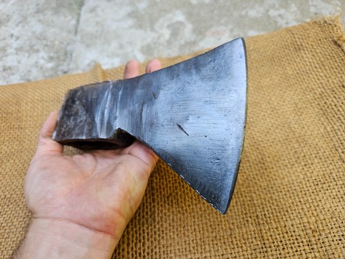 GROSSER "J. WIEBELHAUS & CO" DEUTSCHER VINTAGE ANTIKER AXTKOPF BUSHCRAFT BEIL - Bild 5 von 13