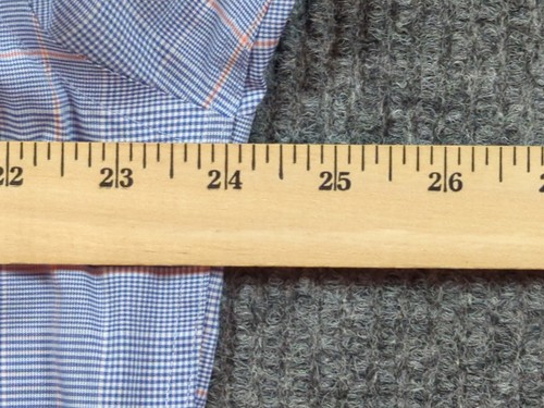Lauren Ralph Lauren Shirt Mens 16.5-32/33 Blue Check Cotton Long Sleeve Business - Picture 7 of 8