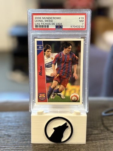 2006 Mundicromo Las Fichas De Liga Lionel Messi #19 PSA 7 FC Barcelona - Picture 3 of 4
