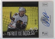2023-24 Upper Deck Credentials Yellow 45/49 Luke Philp #DTAAH-LP Auto 18fy