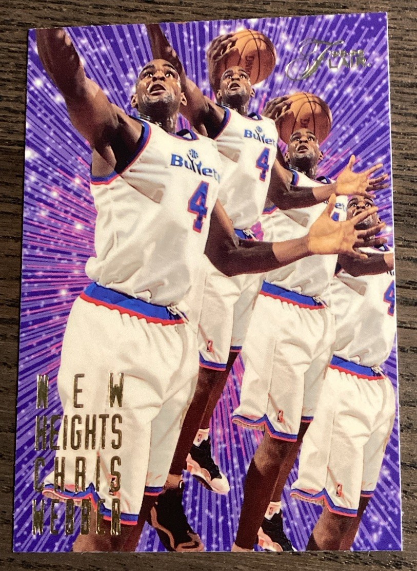 1995-96 Flair New Heights Chris Webber #10 HOF Bullets!