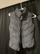 Hollister kids Puffer jacket vest black boys/girls Sz XS