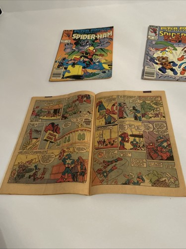 VINTAGE PETER PORKER, THE SPECTACULAR SPIDER-HAM COMICS. 3 VINTAGE PETER PORKER - Picture 12 of 24