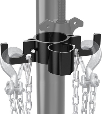 Aluminum Trailer Towing Chain Organizer w/7-Way Plug Holder- Heavy-Duty RV Jack
