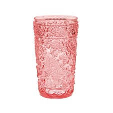 Acrylic Glass Drinking Set of 4 Hi Ball Drinkware Set Drinking Water Glass Pink
