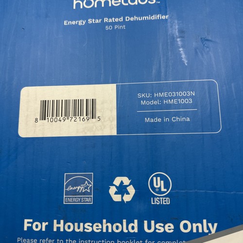 homelabs 50 Pint Wi-Fi Dehumidifier for up to 7,000 Sq Ft Rooms (MAX 120) - Picture 7 of 12