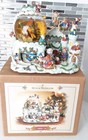 Grandeur Noel Musical Water Globe 2001 Santa Claus North Pole Elf Toys Xmas Read