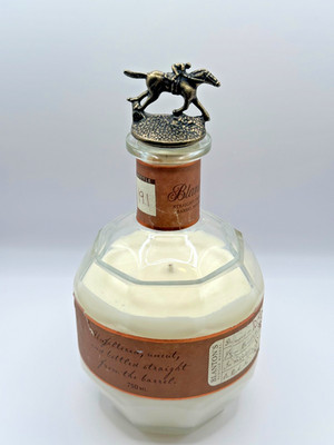 Blanton's Upcycled Bourbon Bottle Candle with Horse Topper and Lid (limited)
