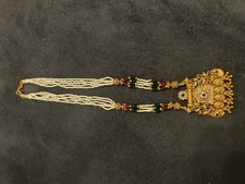 Pakistani Bridal Party Wear Necklace Set Choker Bollywood Indian Wedding Blue