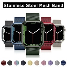 Band Strap Loop Mesh 41/49mm Stainless Steel for Apple Watch Ultra 8 7 6 5 4 SE