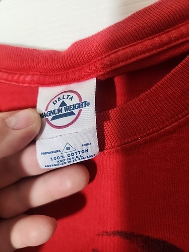 Vintage Y2K Malcolm X Red Shirt Size Medium - Picture 4 of 5