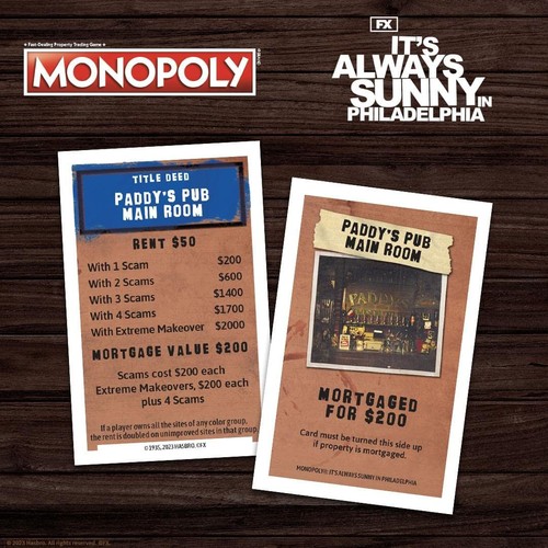 Monopoly It’s Always Sunny in Philadelphia | Officially Licensed Monopoly Boa... - Picture 7 of 9