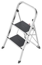 Hailo K60 Folding Step Stool 2&3 Step | Standardline Kitchen Ladder with Safety 