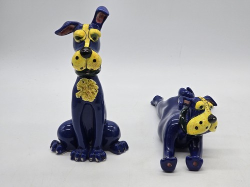 Salero y pimentero azul antropomórfico gran danés perro Swak Lynda Corneille - Imagen 2 de 19