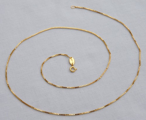 ATEMBERAUBENDE SELTENE URI GELLER 20,25" LANGE 9 KT GELBGOLD 1 mm BOX GLIEDERKETTE - 2,8 g - Bild 6 von 19