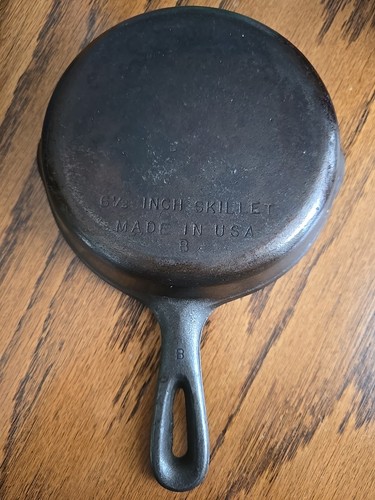 Vintage 2er Set 6 1/2" Gusseisen Pfanne Pfanne Hergestellt in den USA - Bild 12 von 14