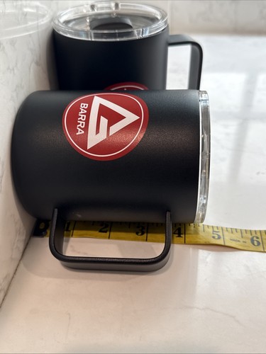 Gracie Barra Jiu Jitsu Camping Mug Coffee Cup MMA 12oz Insulated SET Shield READ - Picture 16 of 18
