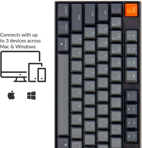 K10 Wireless Mechanical Gaming Keyboard, Hot-Swappable 104 Keys Full Size Gat... - Picture 3 of 8
