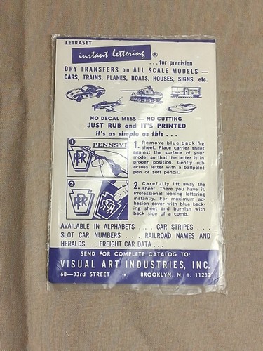 HO Scale Letraset K52 Railroad Model Heralds Gold Dry Transfer Decals OPEN UNUSE - Picture 2 of 7