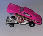 1971 LESNEY Matchbox No. 70 Dodge Dragster Pink Pop Up Body Lavender Base