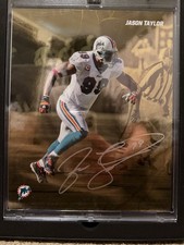 2024 Fanatics Emanate Autographed Jason Taylor Miami Dolphins 40/50 Rare!