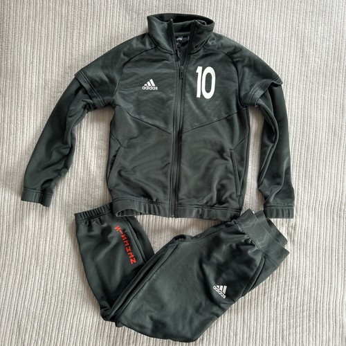 Adidas Kinder Messi Training Trainingsanzug - grau - Alter 9-10 Jahre sehr guter Zustand
