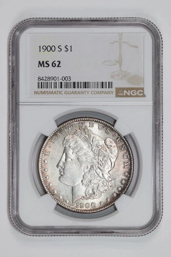 1900-S MORGAN DOLLAR NGC MS62