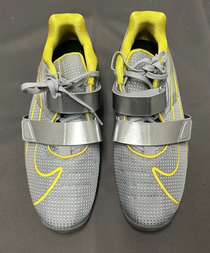 Nike Romaleos 4 CD3463-002 gray-yellow training shoes grey Size 10.5 New. - Picture 6 of 8