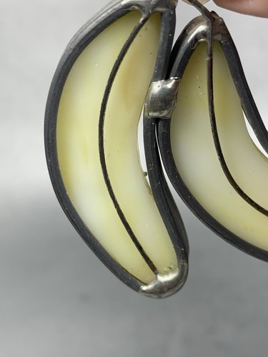 Green Beans Banana Stained Glass Suncatcher Window Kitchen Decor Fruit HOMEMADE - Picture 11 of 17