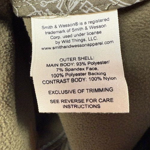 NWT Smith & Wesson Conceal Carry Heavy Duty Hunting Vest in Green Brown Size XL - Picture 9 of 11