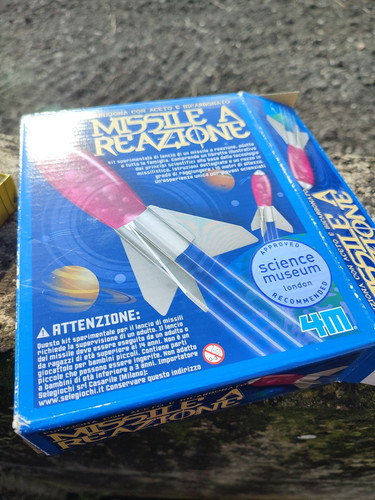 Lotto Giochi D'epoca Vintage Aereo Di Tela Con Elastico E Missile Reazione - Foto 7 di 14