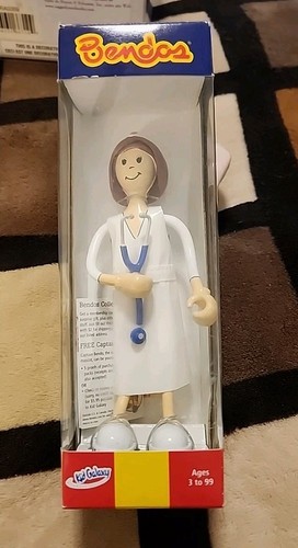 RARE Vintage 2001 Bendos Florence Nurse 5" Bendable Posable Figure by Kid Galaxy - Bild 1 von 7