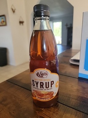 Cracker Barrel Large 12 Ounce Maple Syrup Bottles Unopened With Uncle Hershel 