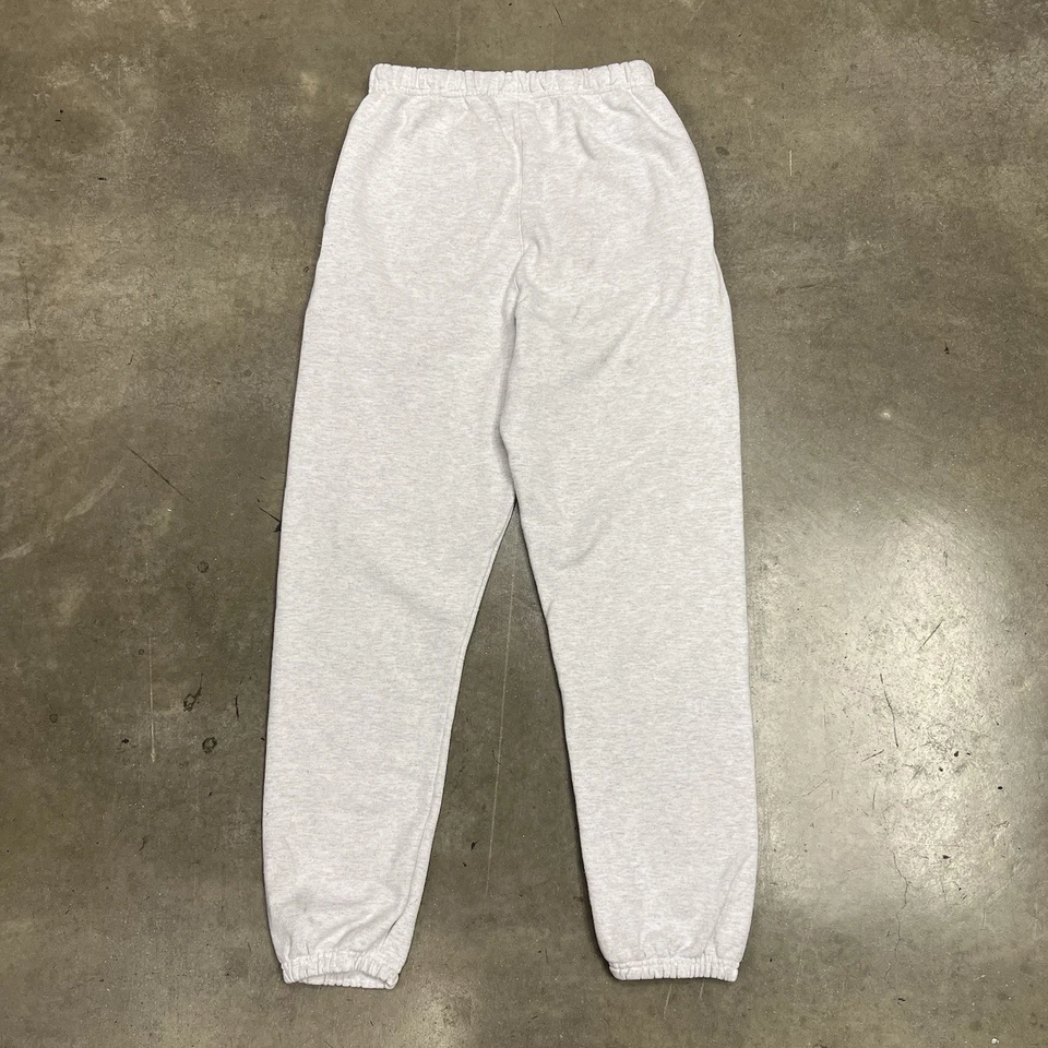 Calça de Moletom Champion Pizza Slime Stop Looking at My Dick Jogger Cinza Tamanho P Y2K - Imagem 3 de 4