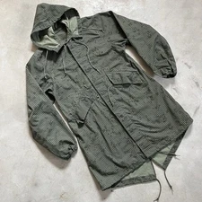 Vintage Night Camo Jacket Green Desert Fishtail Parka 1980s Military Men’s Sz S